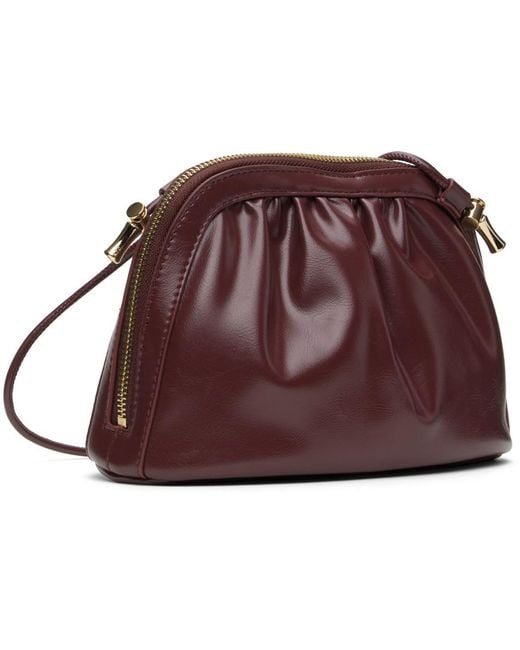 A.P.C. Purple Burgundy Ninon Small Drawstring Bag