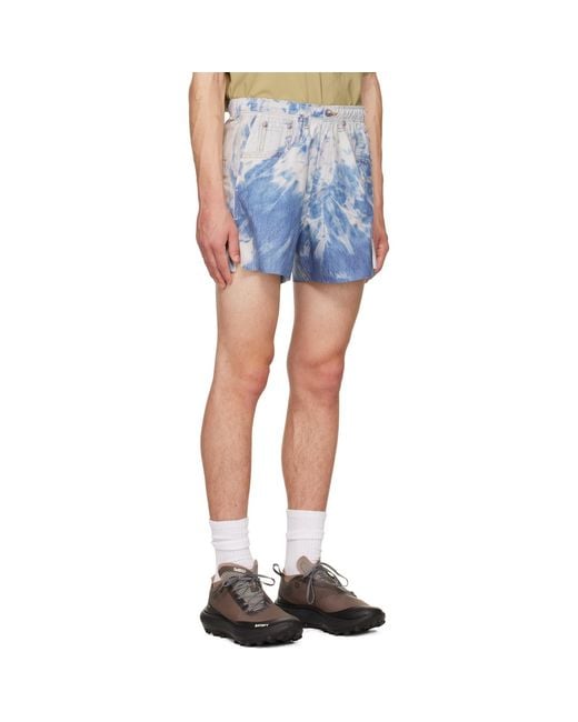 Satisfy Blue Peaceshell Unlined Shorts for men