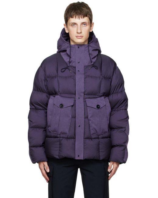 C.P. Company Synthetic Purple Tempest Combo Down Jacket for Men | Lyst