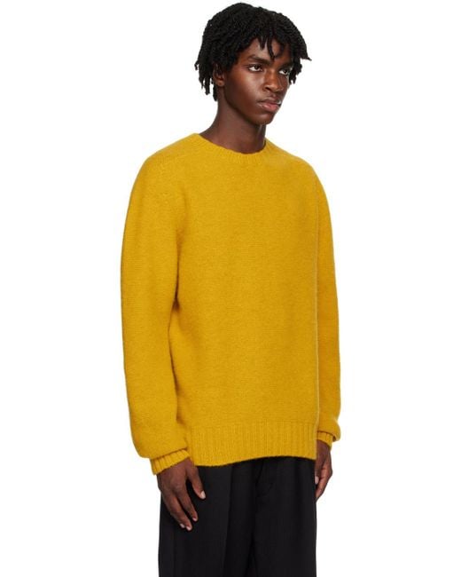 Universal Works Orange Seamless Sweater for men