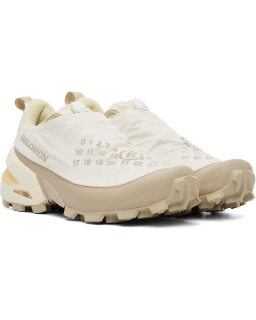 MM6 by Maison Margiela White Off- Salomon Edition Cross Dust Sneakers