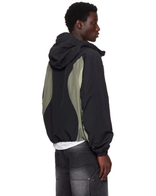 メンズ Dime ブラック＆グレー ウインドブレーカー ブラック | Lyst