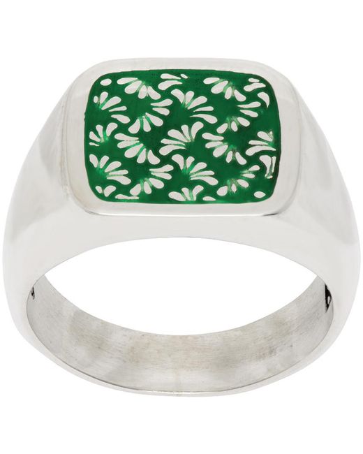 Maple Green Signet Ring for men