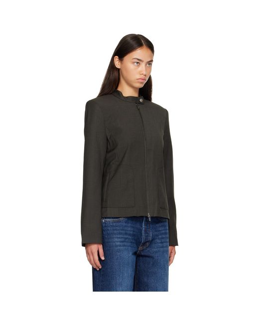 St. Agni Black Moto Jacket