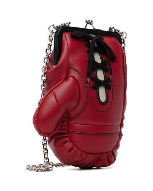 Moschino Red Boxing Gloves Bag