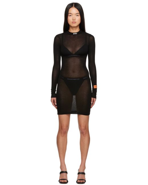 Heron Preston Black 'hpny' Minidress