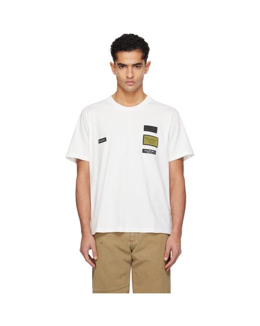 MM6 by Maison Margiela White Label Patch T-Shirt for men