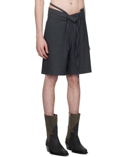 OTTOLINGER Black Ssense Exclusive Double Fold Shorts for men