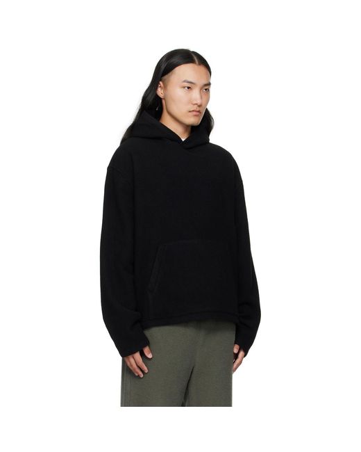 Pull À Capuche Noir En Molleton Rier pour homme en coloris Black