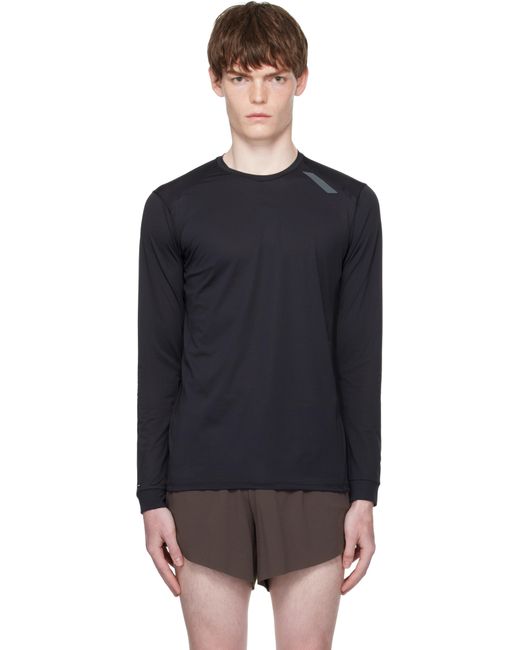 Soar Running Black Long Sleeve Tech T-Shirt for men
