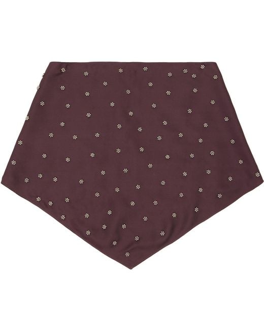RESCHA Purple Ssense Exclusive Burgundy Dolly Scarf