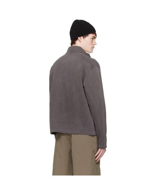 Our Legacy Multicolor Taupe Shrunken Fullzip Track Jacket for men