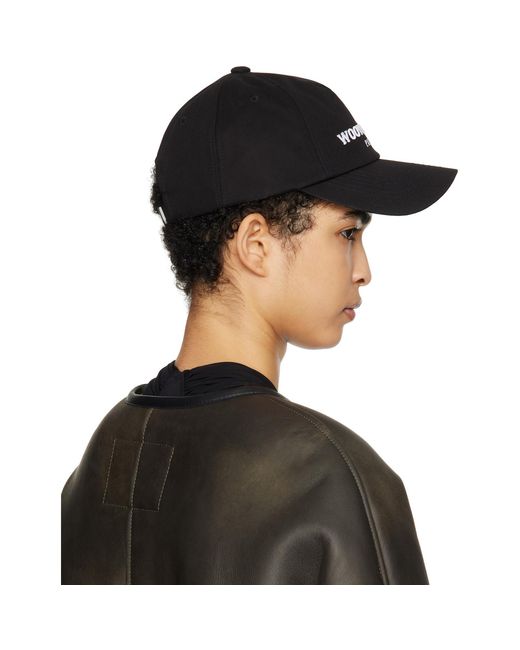 Wooyoungmi Black Embroidered Ball Cap