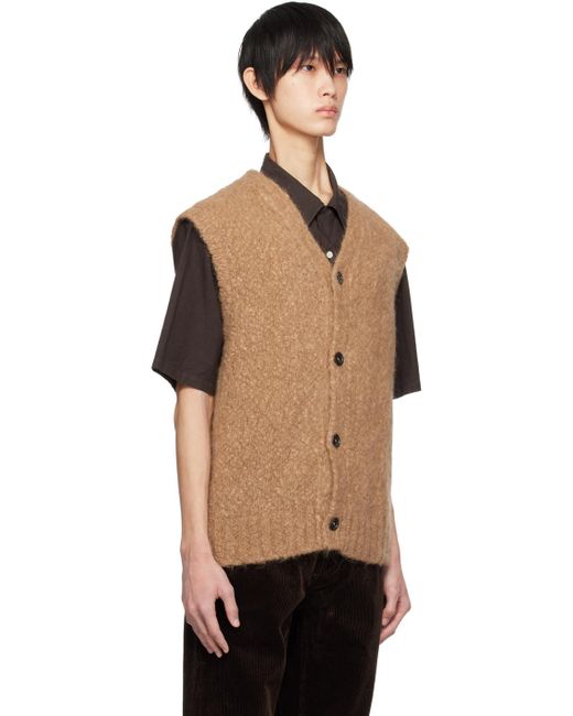 Norse Projects Black Brown August Vest for men