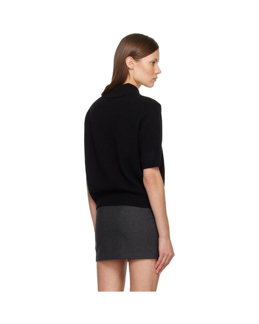 Givenchy Black Wool & Cashmere Polo