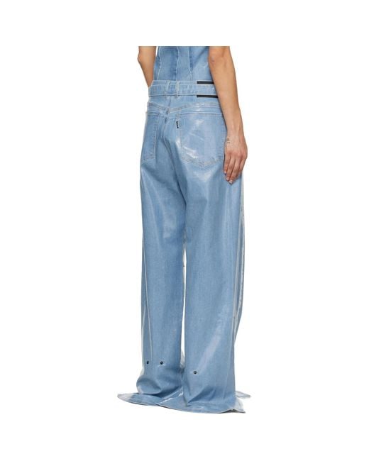 OTTOLINGER Blue Glazed Baggy Jeans