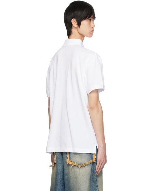 メンズ Moncler Genius Moncler X Palm Angelsコレクション ホワイト ポロシャツ White
