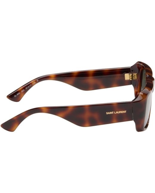 Saint Laurent Black Sl 869 Logo Sunglasses