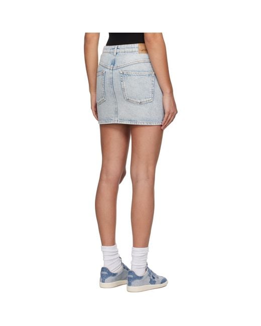 Isabel Marant Blue Vesna Denim Miniskirt
