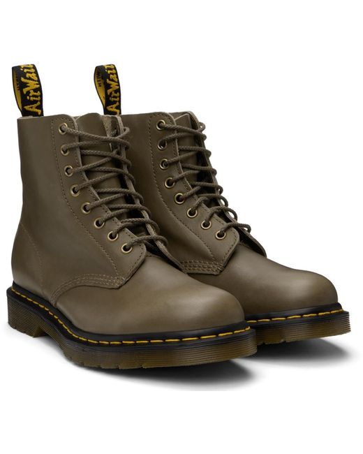 メンズ Dr. Martens カーキ 1460 Pascal ブーツ Green