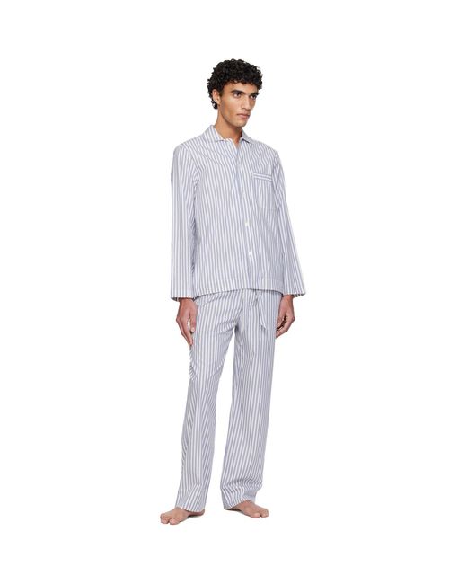 Tekla White Poplin Pyjama Pants for men