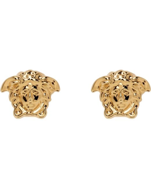 Versace Metallic La Medusa Earrings for men