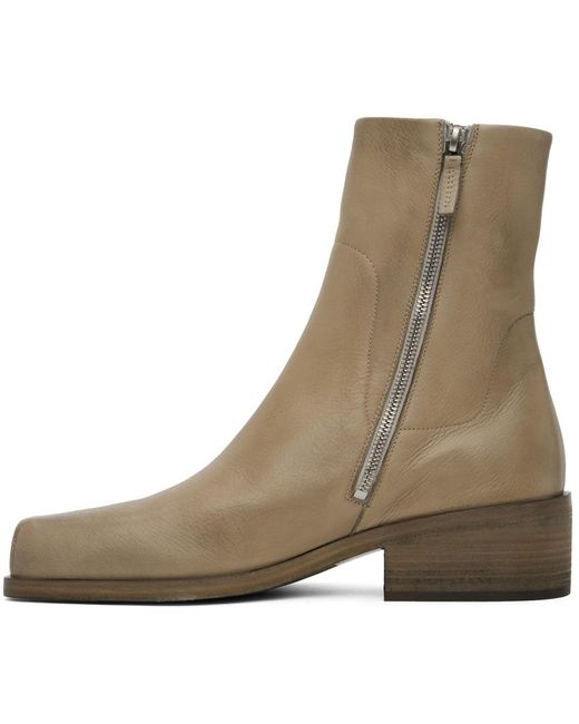 Marsèll Green Taupe Cassello Boots for men