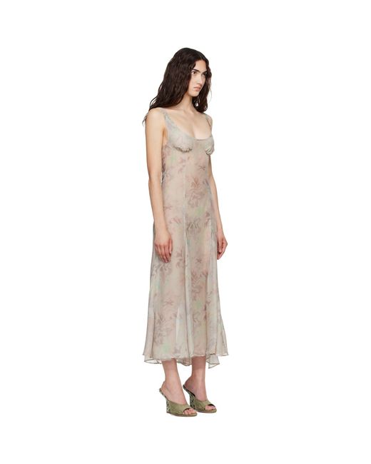 Collina Strada Natural Pamela Slip Midi Dress