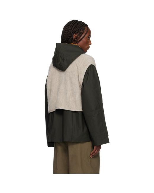 Baserange Black Taupe Capas Vest