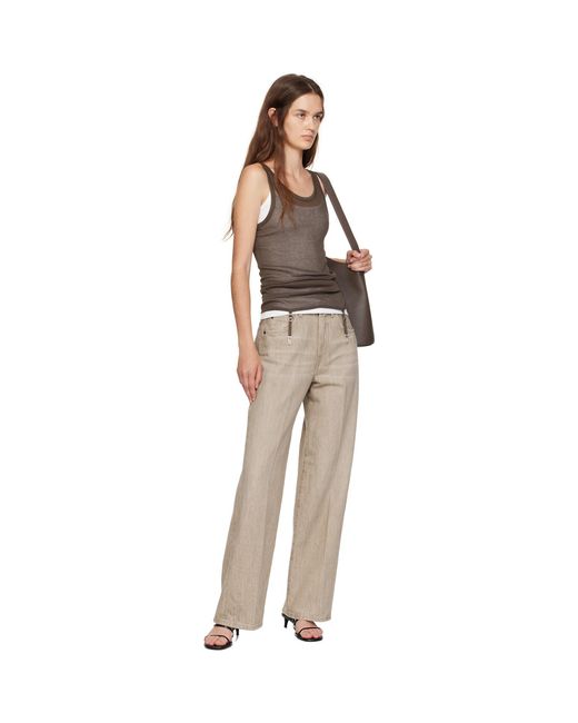 6397 White Wide Jeans