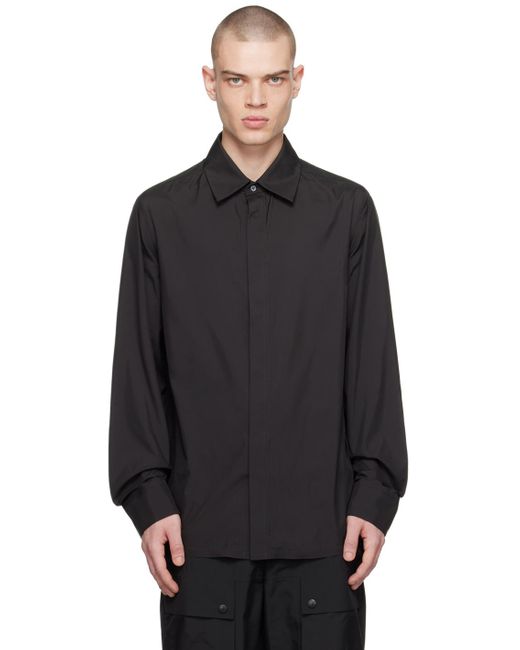 Balmain Black Button Shirt for men