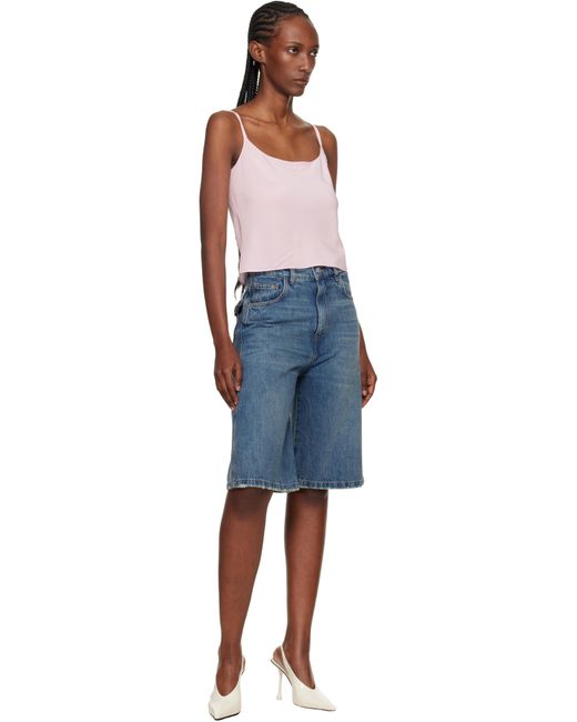 Haut Lingerie Rose En Soie Courreges en coloris Black