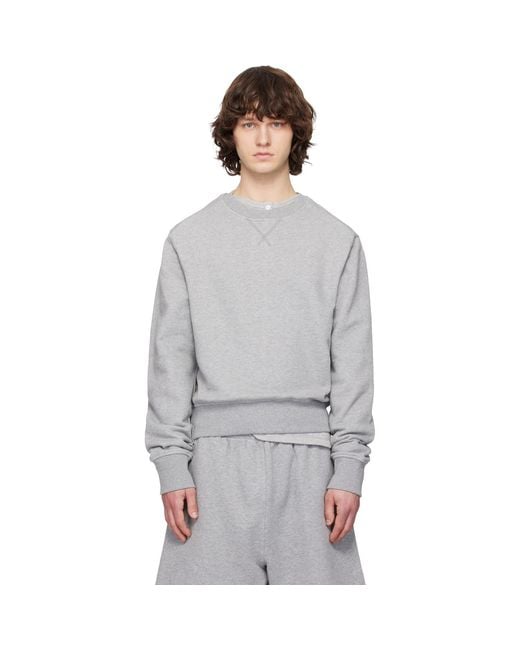 Entire studios Gray Pod Crew Sweatshirt for men