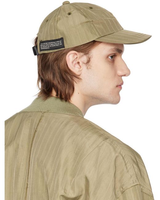 Song For The Mute Green Paneled Cap for men
