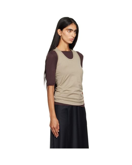 Ssstein Black Suvin Cotton Tank Top