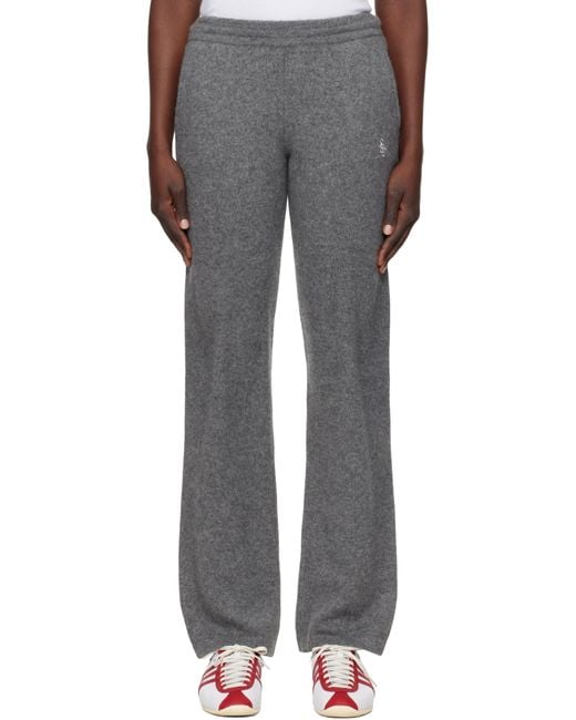 Sporty & Rich グレー Src カシミヤ トラウザーズ Gray