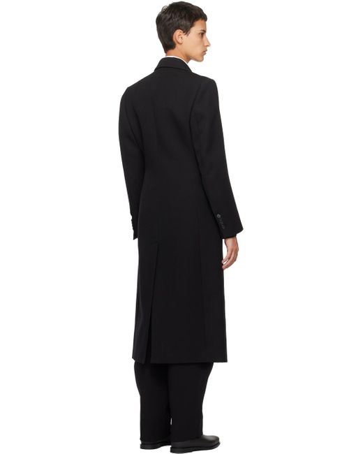 Wardrobe NYC Black Double-breasted Coat for men