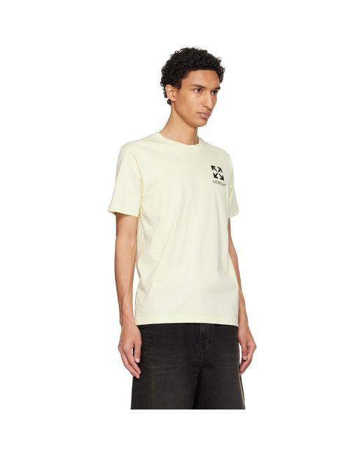 Off-White c/o Virgil Abloh Natural Small Arrow Slim T-Shirt for men