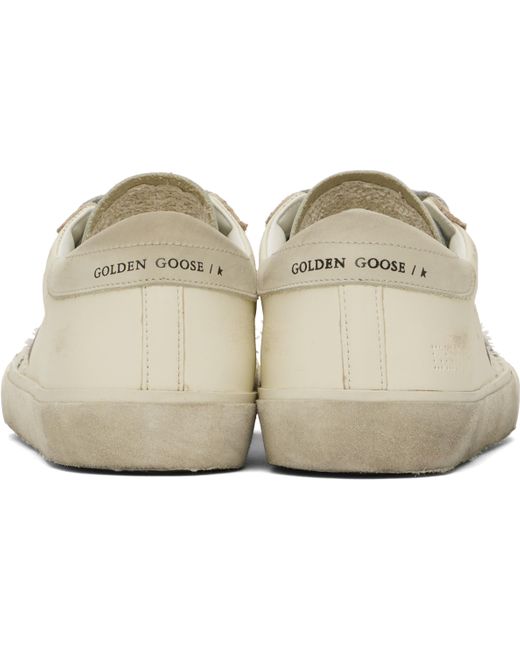 メンズ Golden Goose Deluxe Brand オフホワイト＆グレー Super-Star スニーカー Black