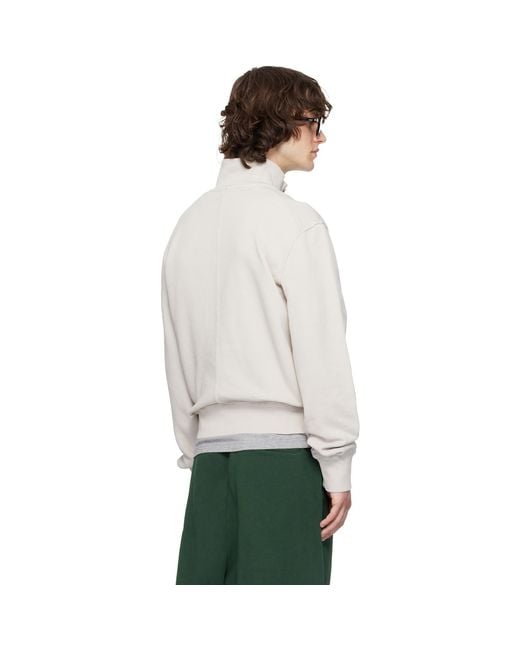 Entire studios Black Off- Port Pullover Sweatshirt for men