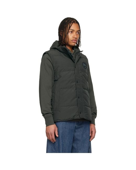 Canada Goose Black "Garson" Down Vest for men