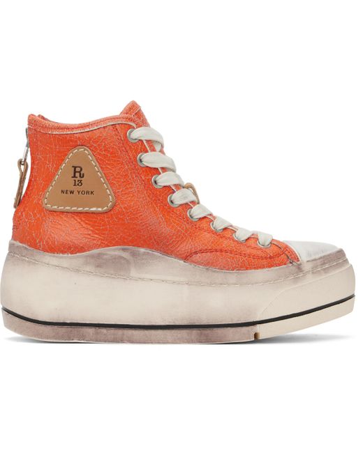 R13 Black Kurt High Top Sneakers
