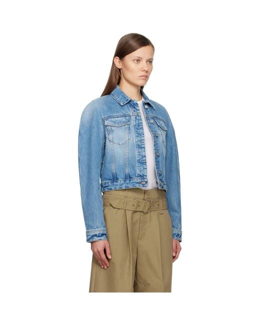 Jacquemus Blue 'The Ovalo De-Nîmes' Denim Jacket