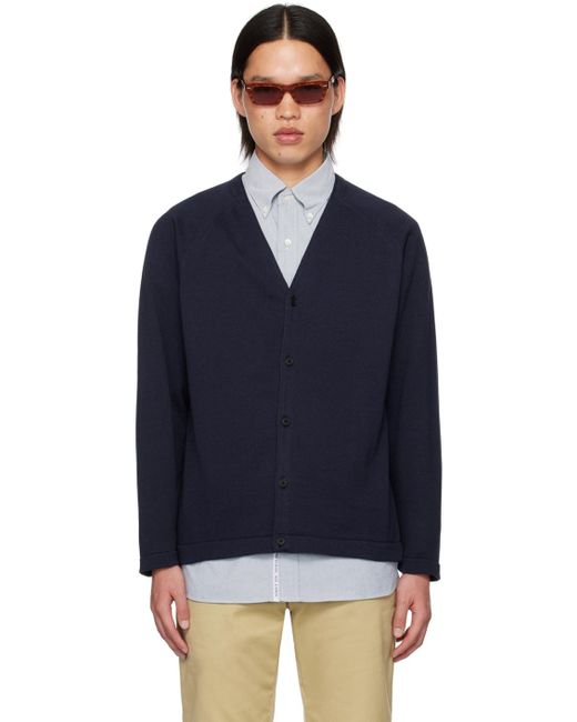 Nanamica Blue Kodenshi Cardigan for men