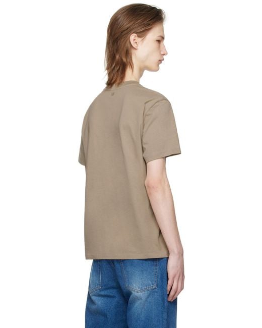 メンズ AMI トープ Ami De Cœur Tシャツ Blue