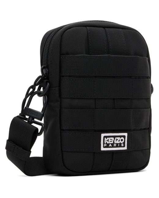 KENZO Black Paris Sling Bag for men