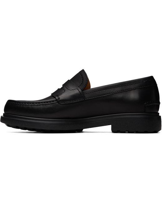 Ferragamo Black Brema Loafers for men