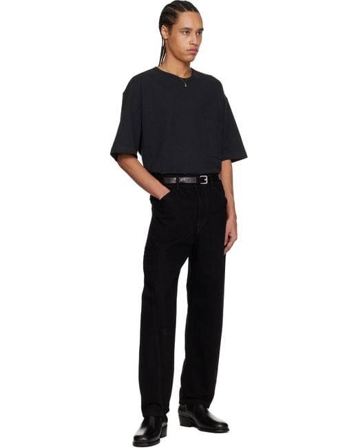 【関税込み】LEMAIRE ブラック ボクシー 半袖Tシャツ メンズ Lemaire ブラック ボクシー 半袖Tシャツ ブラック | Lyst