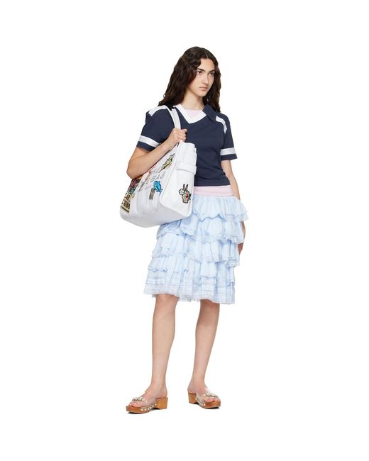 Marc Jacobs White 'The Camp Patchwork Denim Large' Tote
