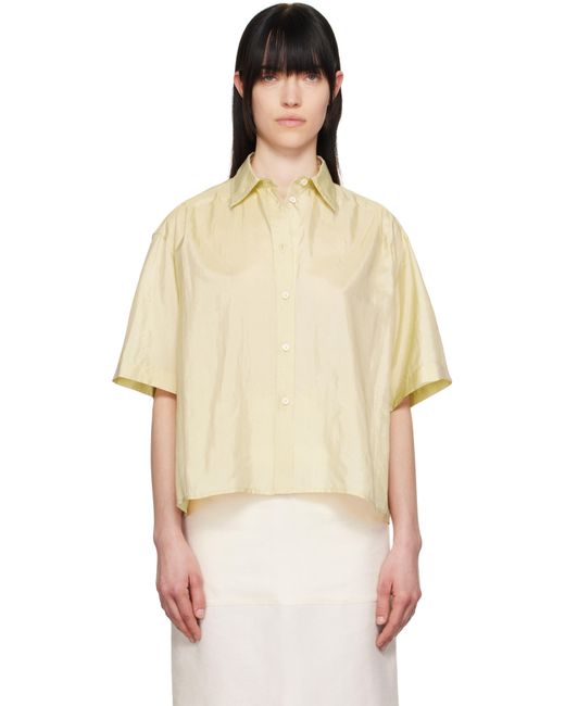 Jil Sander イエロー 襟付きシャツ Natural